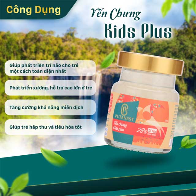 Hộp Thịnh Vượng 6 Hũ Yến Chưng Cao Cấp Kids Plus 28%