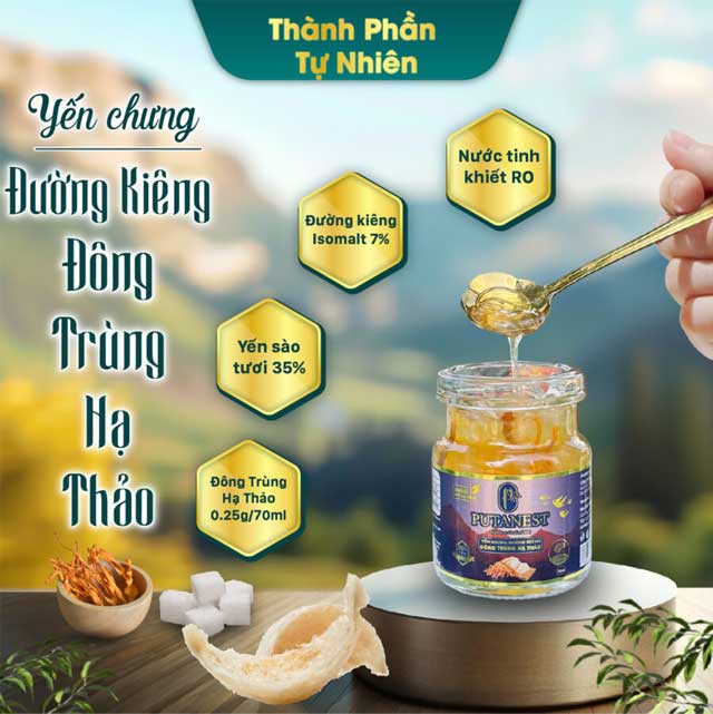 Yến Chưng Thượng Hạng Đường Kiêng Đông Trùng 35%